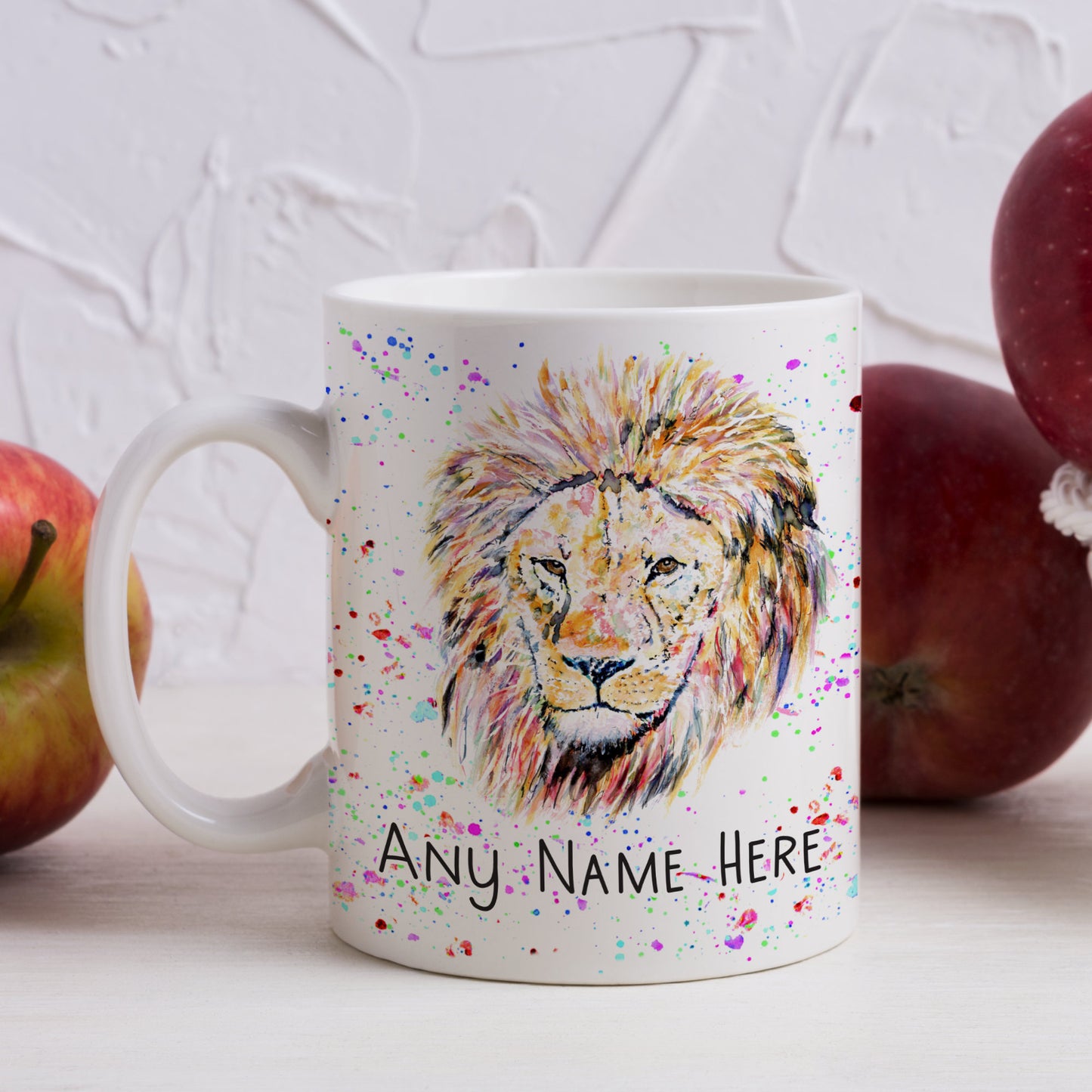 Personalised Lion Mug - Mug Gift for Wild Animal Lover