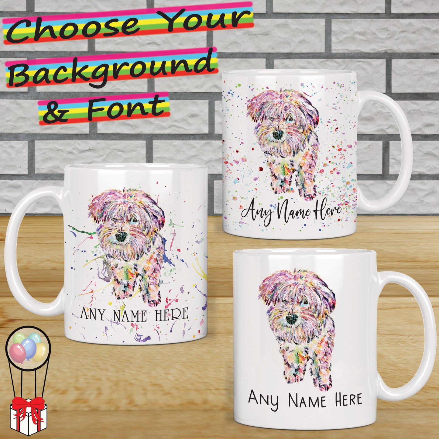 Personalised Maltichon Mug - Maltese Bichon Mug for Dog Lover