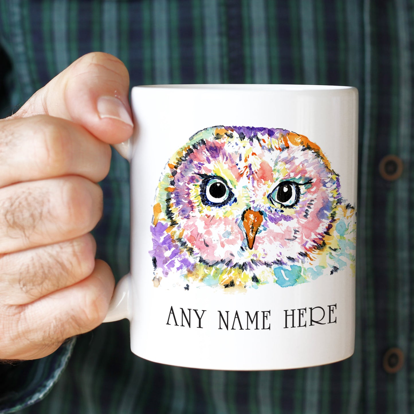 Personalised Owl Mug - Mug Gift for Wildlife Lover