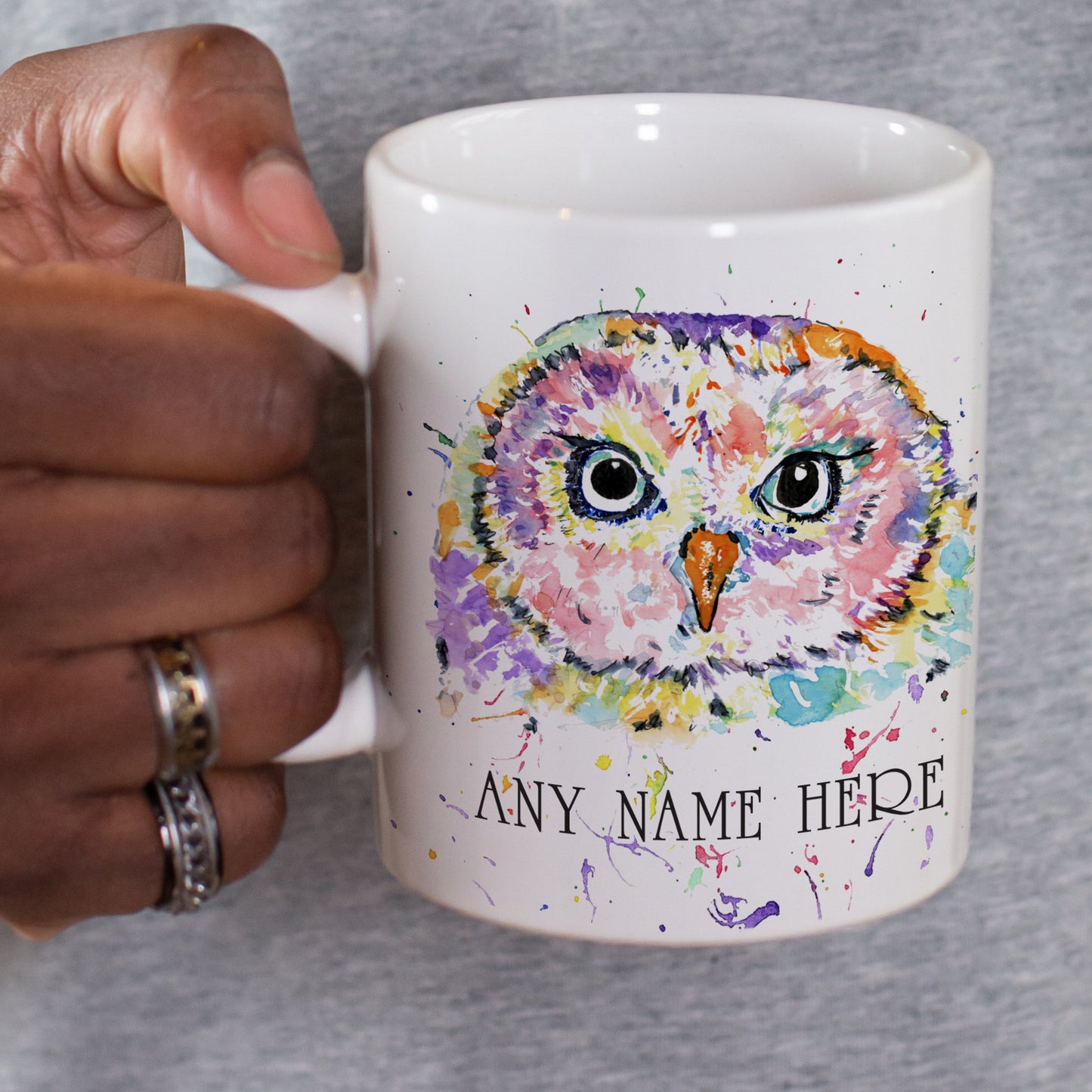 Personalised Owl Mug - Mug Gift for Wildlife Lover