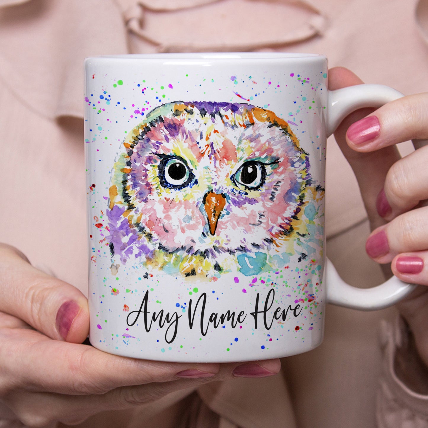 Personalised Owl Mug - Mug Gift for Wildlife Lover