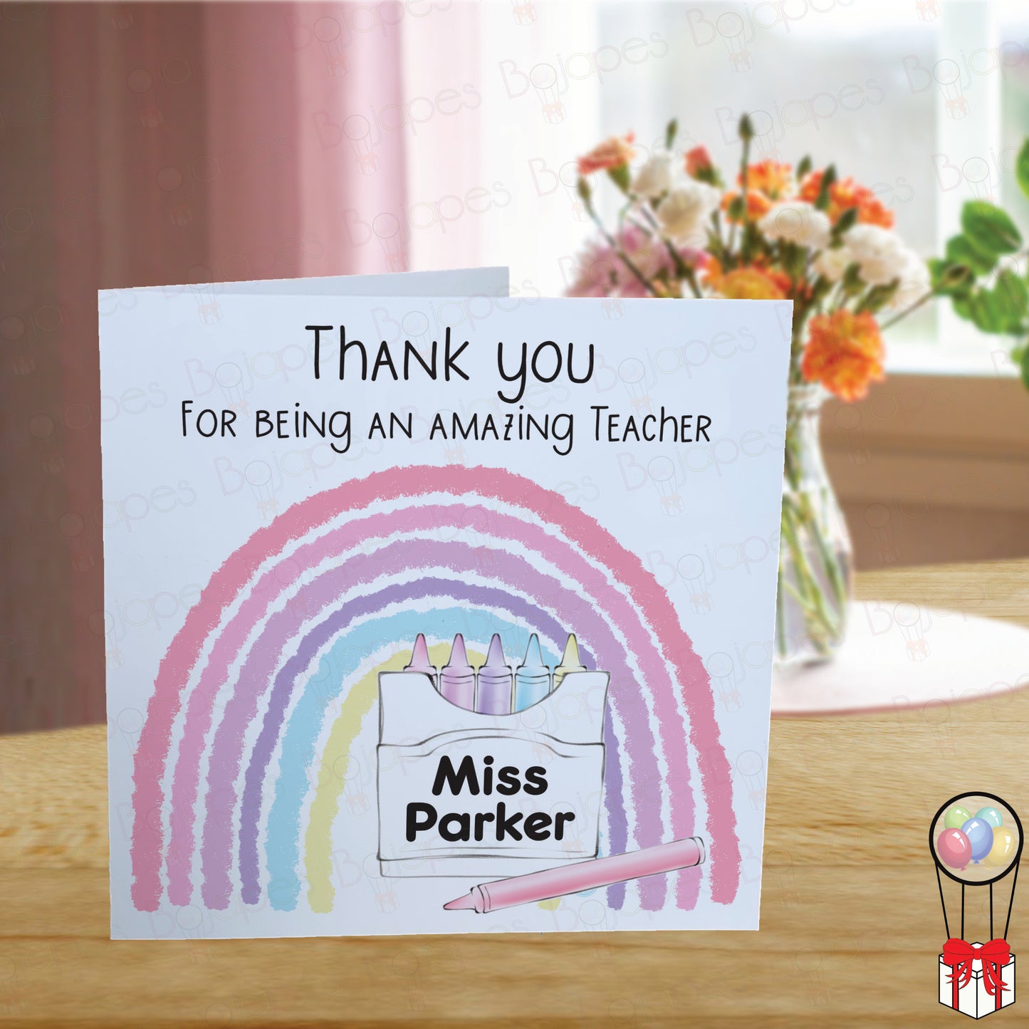 Teacher Personalised Thank You  Card