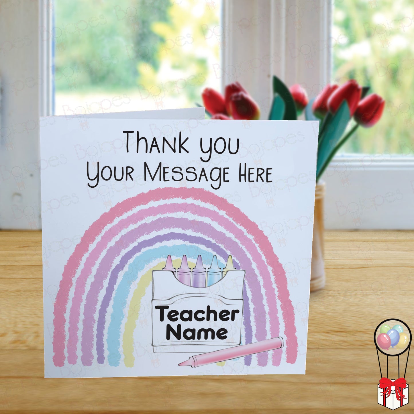 Teacher Personalised Thank You  Card