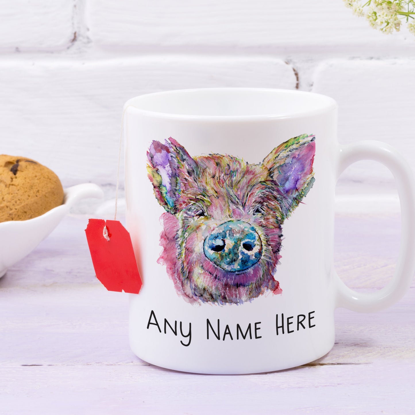 Personalised Pig Mug - Custom Hog Mug for Animal Lover