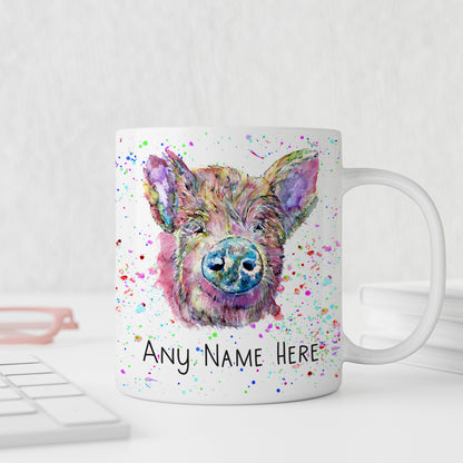 Personalised Pig Mug - Custom Hog Mug for Animal Lover