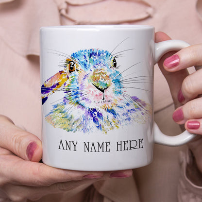 Personalised Rabbit Mug - Cute Bunny Mug for Animal Lover