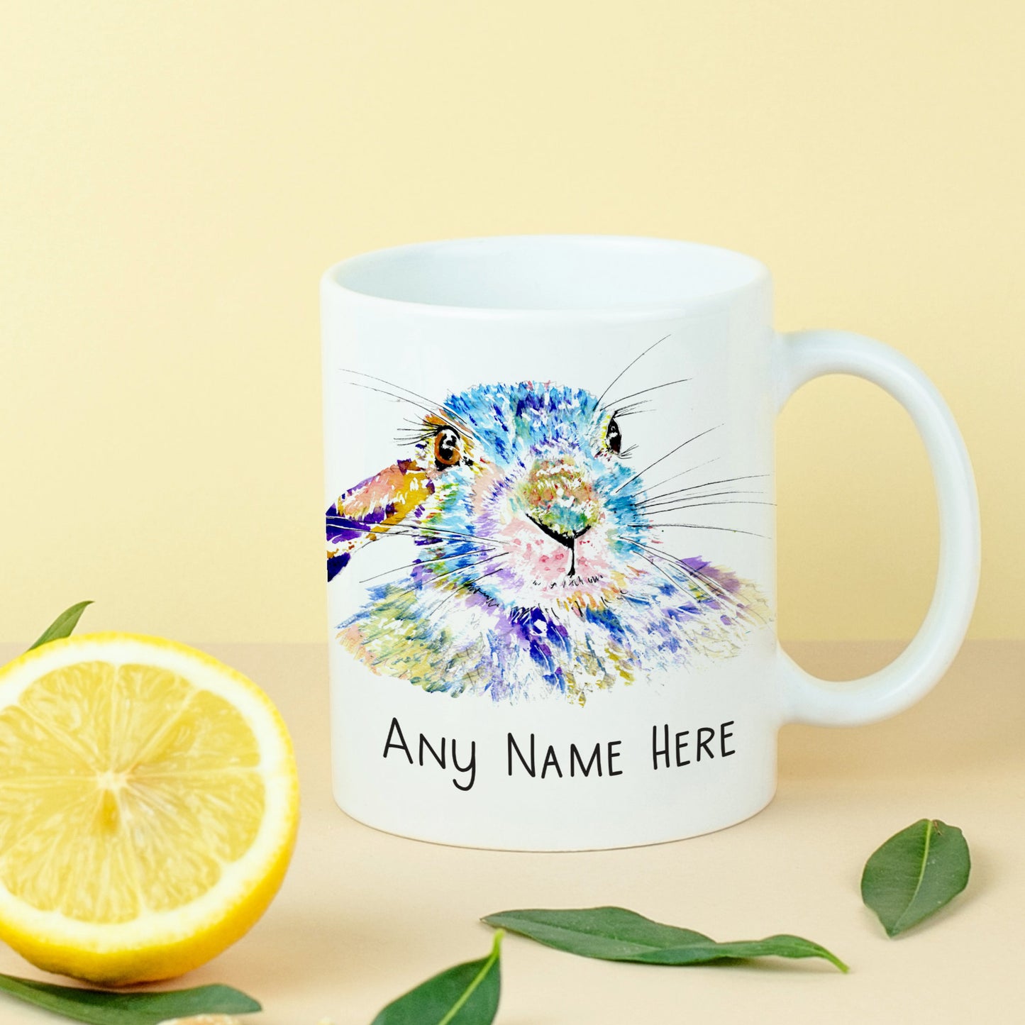 Personalised Rabbit Mug - Cute Bunny Mug for Animal Lover