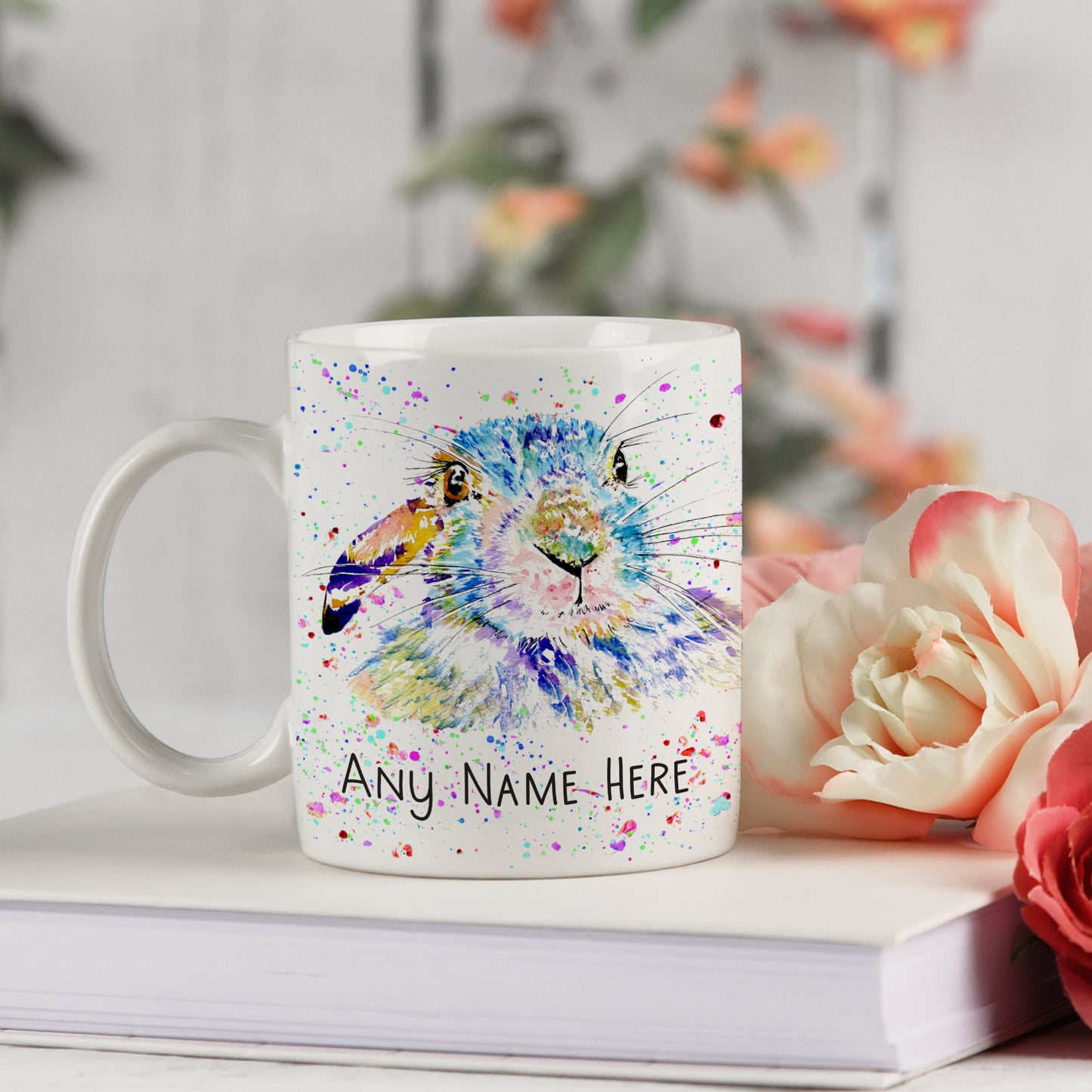 Personalised Rabbit Mug - Cute Bunny Mug for Animal Lover