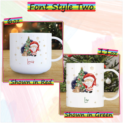 Santa Claus Personalised Unbreakable Christmas Mug for Kids - Hot Chocolate Mug