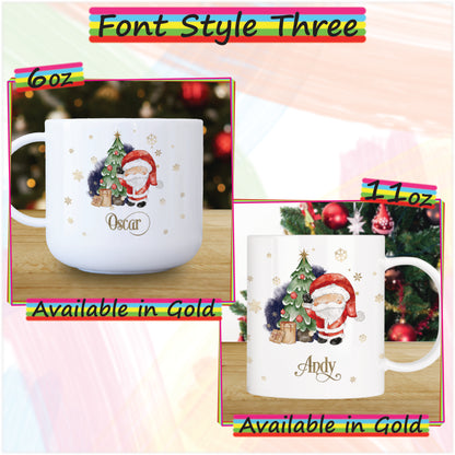 Santa Claus Personalised Unbreakable Christmas Mug for Kids - Hot Chocolate Mug