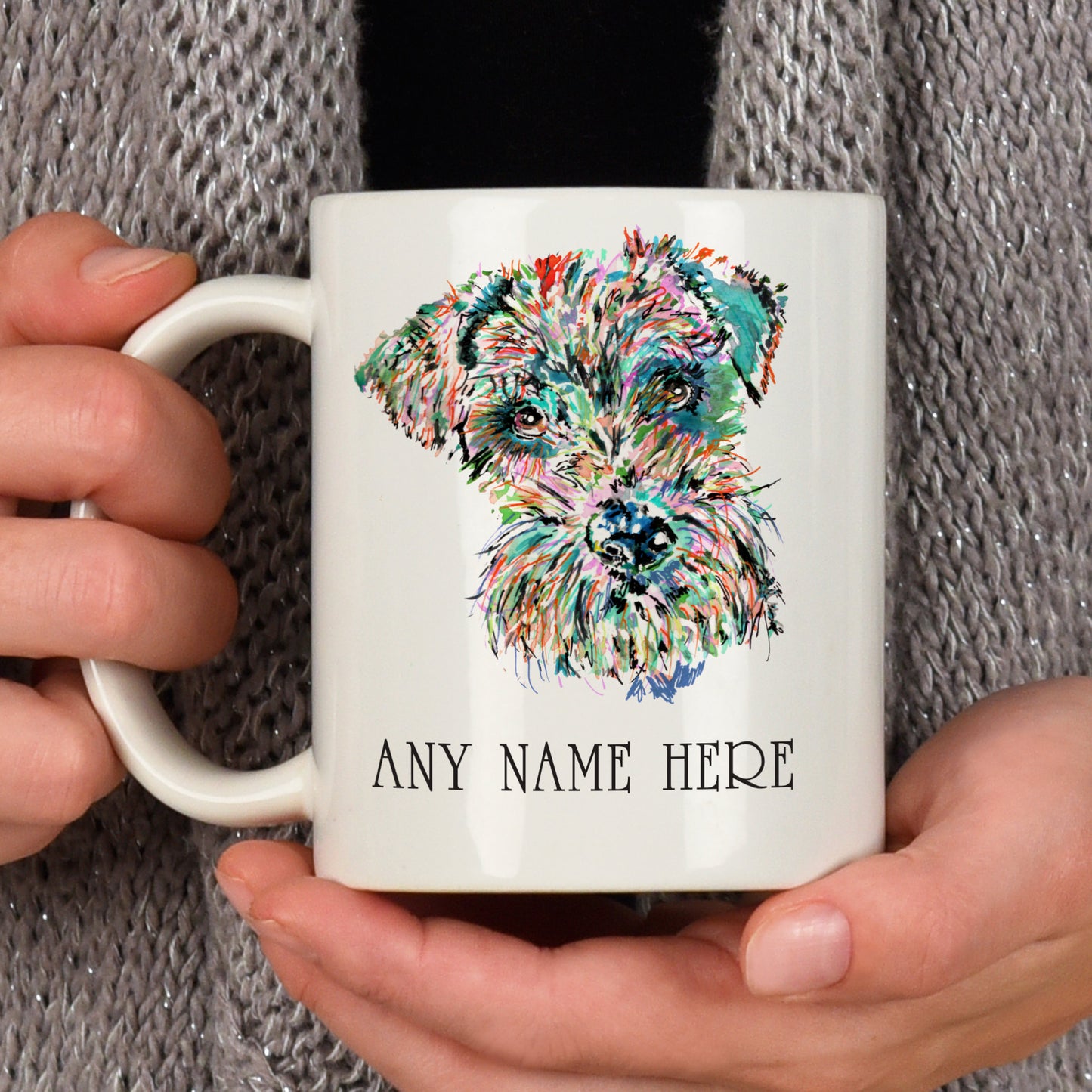 Schnauzer Mug - Personalised Schnauzer Mug for Dog Lover