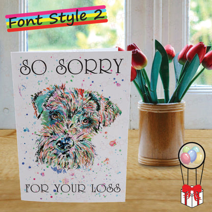 Schnauzer Card - Personalised Greeting Card for Dog Lover