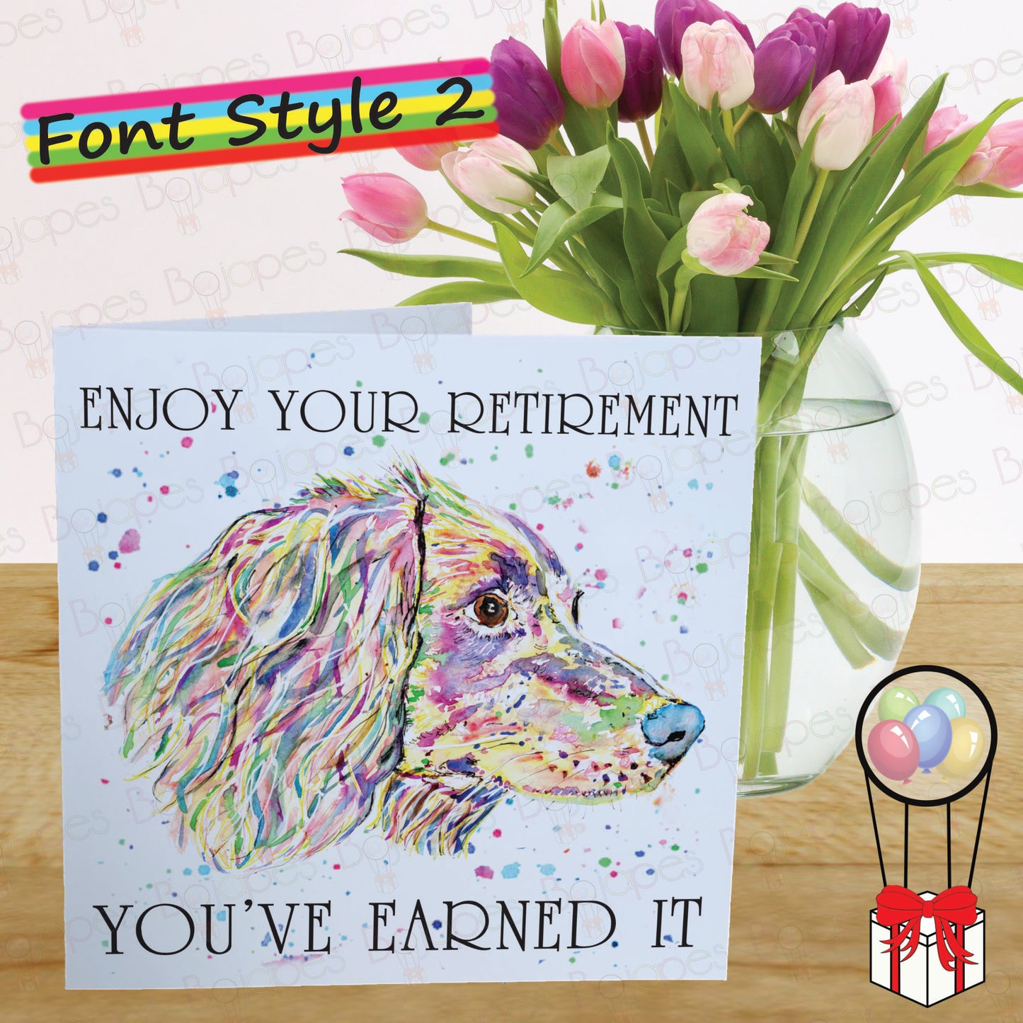 Spaniel Card - Personalised Greeting Card for Dog Lover