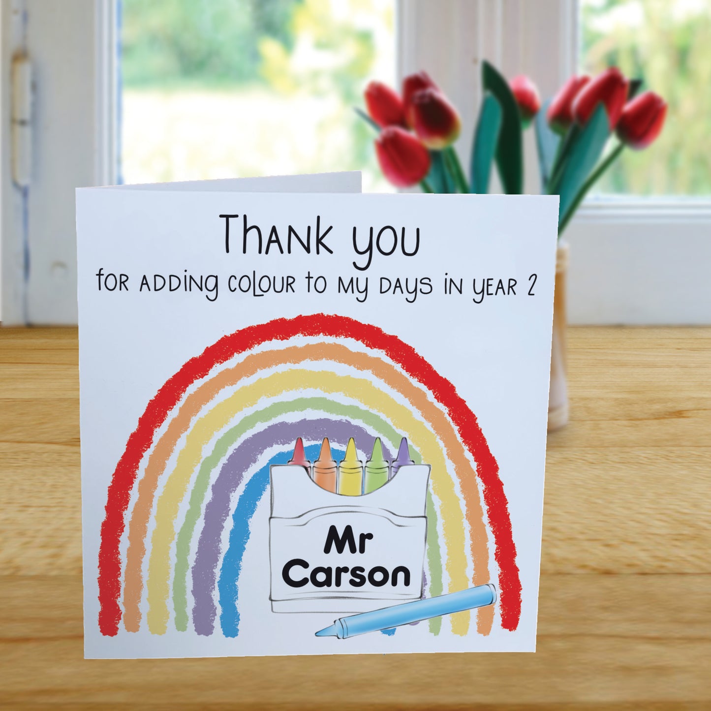 Personalised Thank You Teacher Card