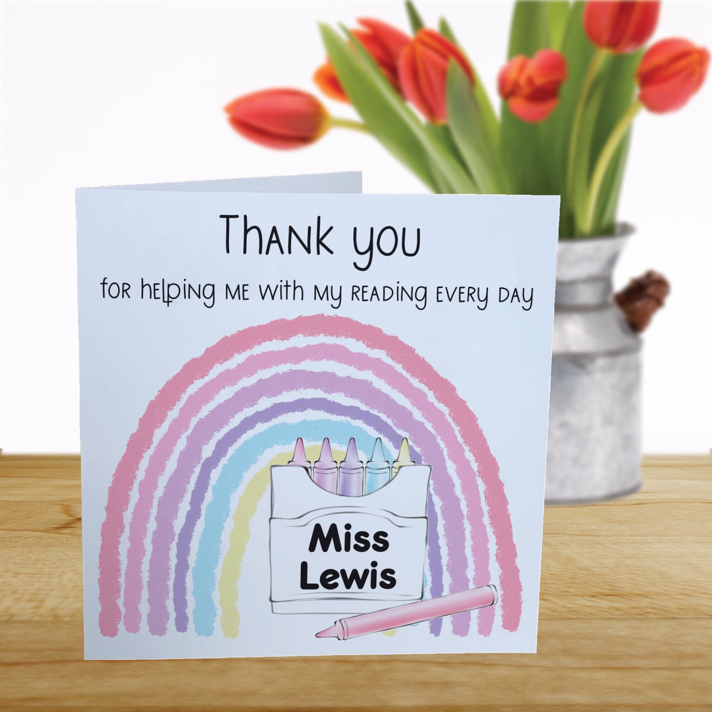 Teacher Personalised Thank You  Card