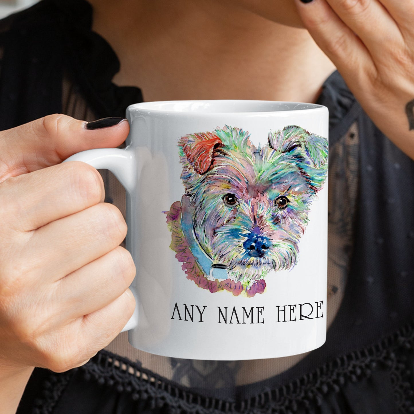 Personalised Terrier Mug - Yorkie Mug Gift for Dog Lover