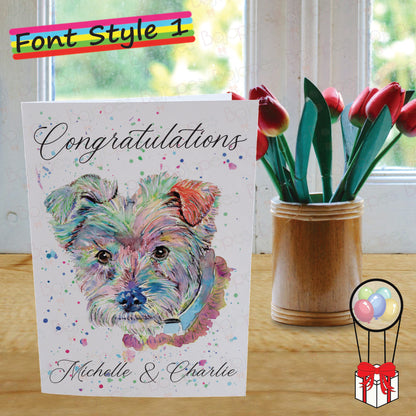 Terrier Card - Personalised Greeting Card for Dog Lover