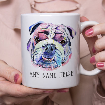 Personalised Bulldog Mug - Custom Mug for British Bulldog Lover