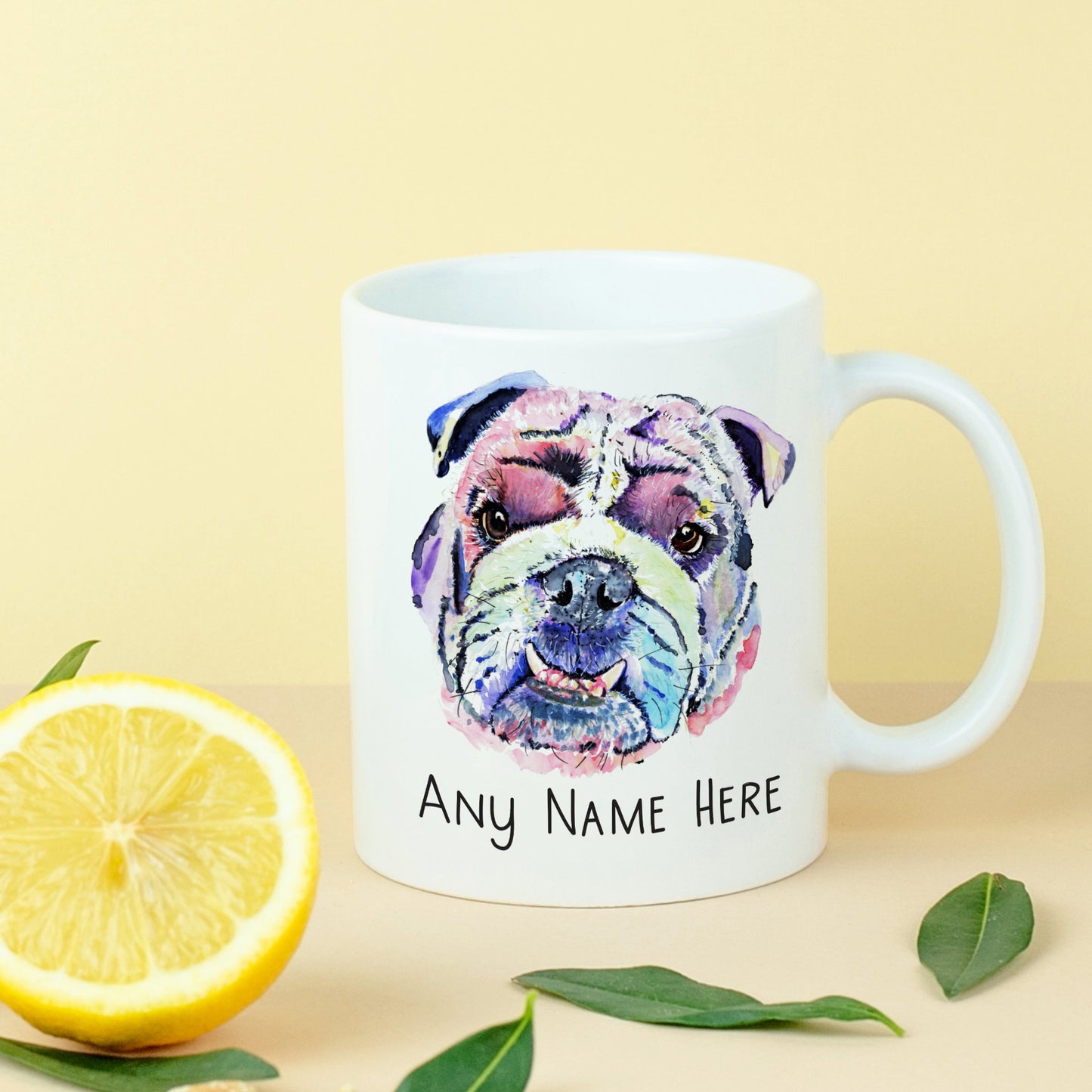 Personalised Bulldog Mug - Custom Mug for British Bulldog Lover