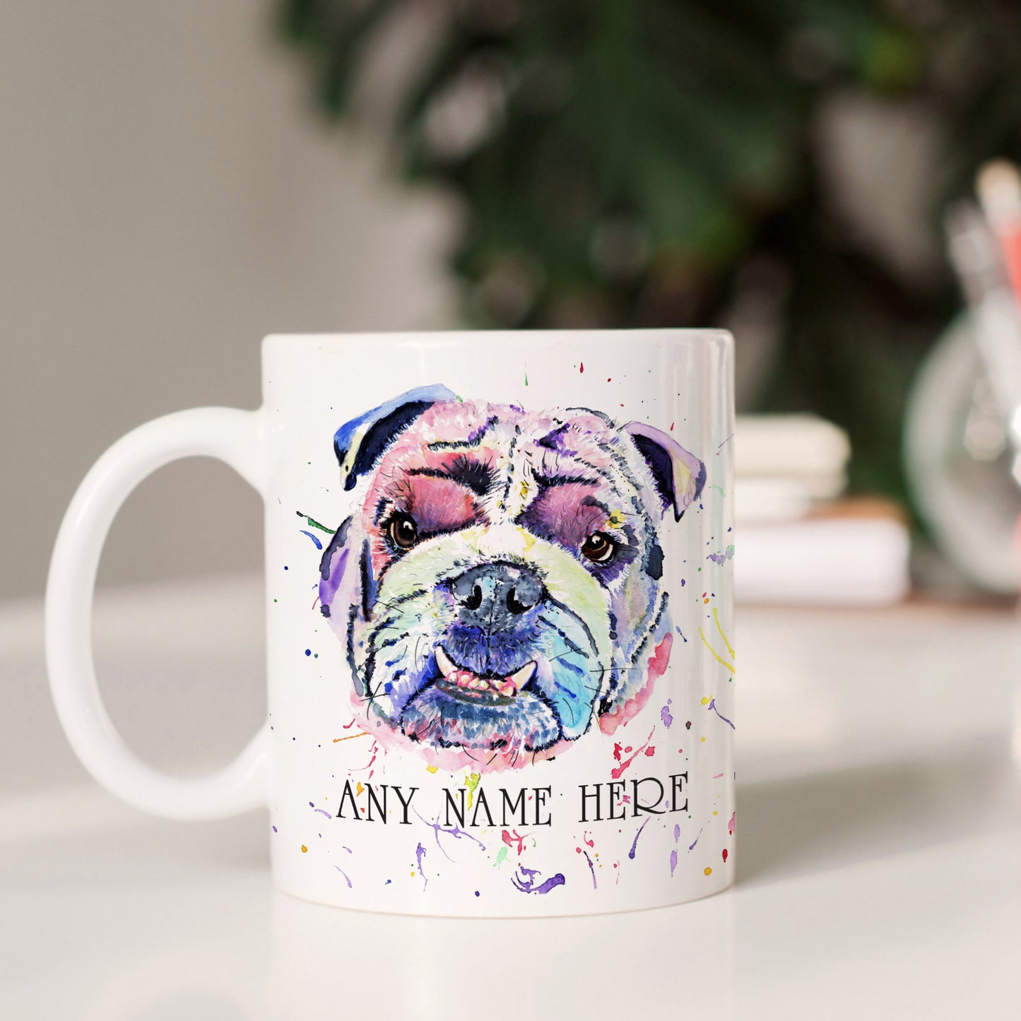 Personalised Bulldog Mug - Custom Mug for British Bulldog Lover