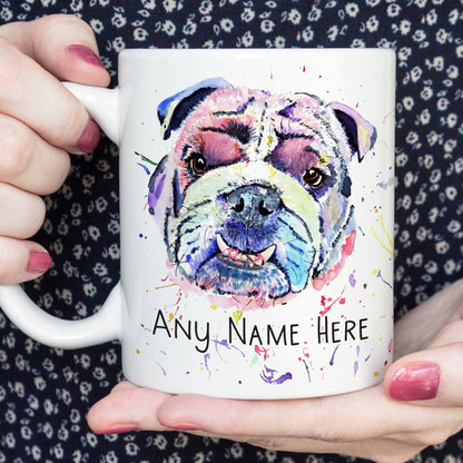 Personalised Bulldog Mug - Custom Mug for British Bulldog Lover