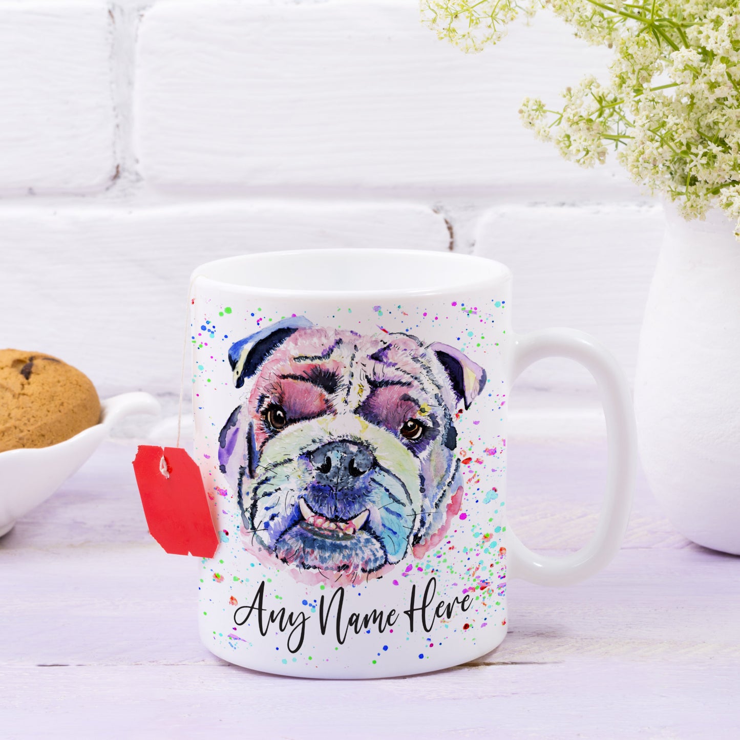 Personalised Bulldog Mug - Custom Mug for British Bulldog Lover