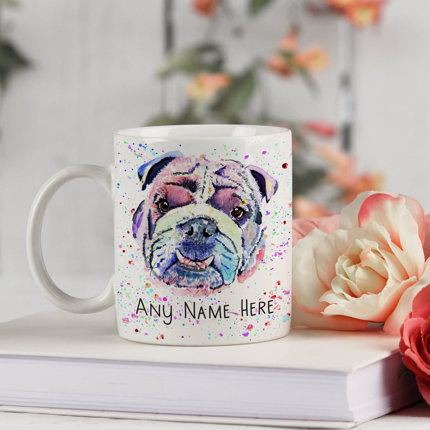 Personalised Bulldog Mug - Custom Mug for British Bulldog Lover