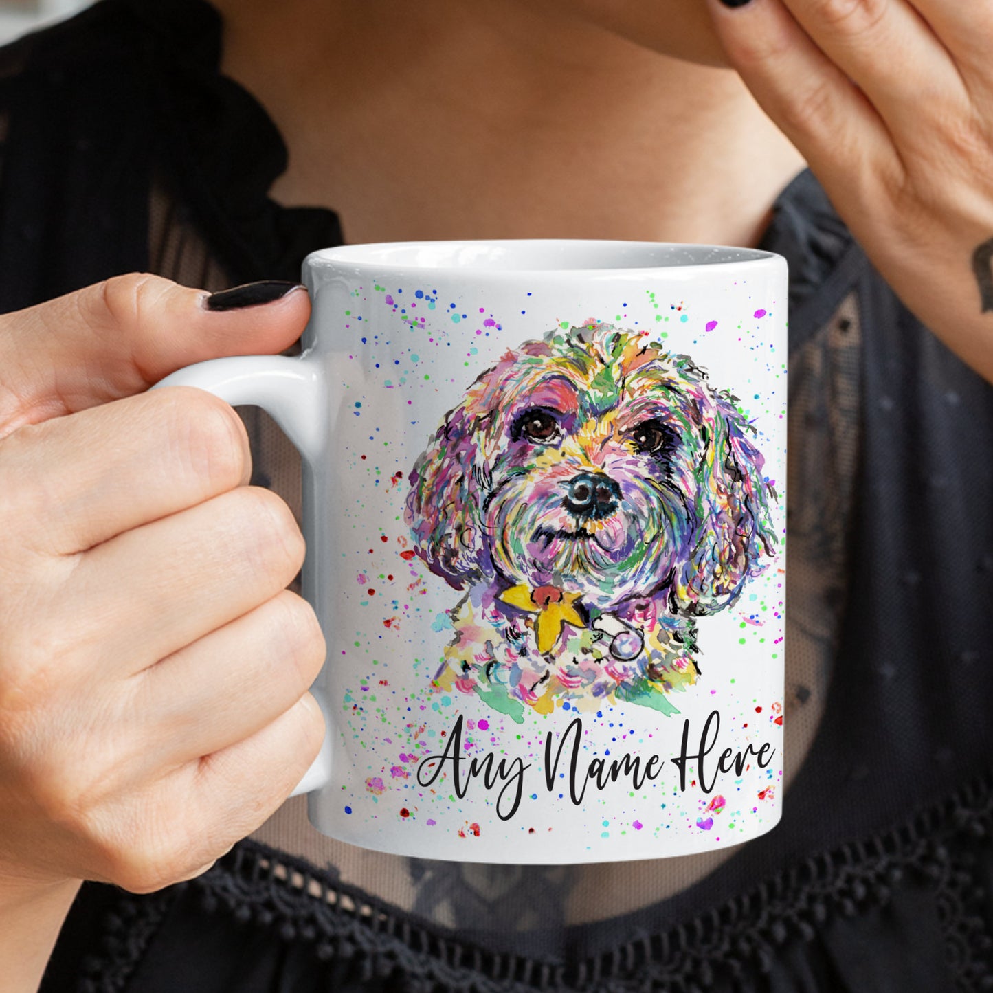 Cockapoo Personalised Cavapoo Mug - Custom Mug for Cavoodle Lover