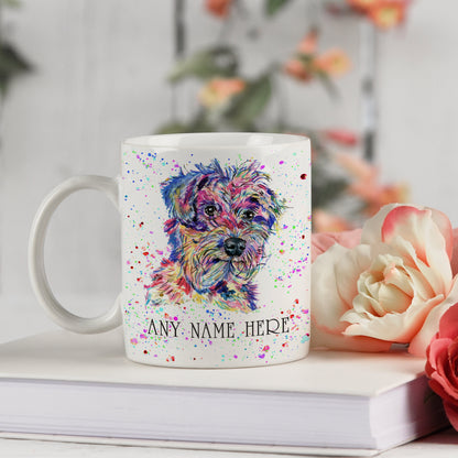 Personalised Norfolk Terrier Mug - Colourful Border Terrier Mug for Dog Lover