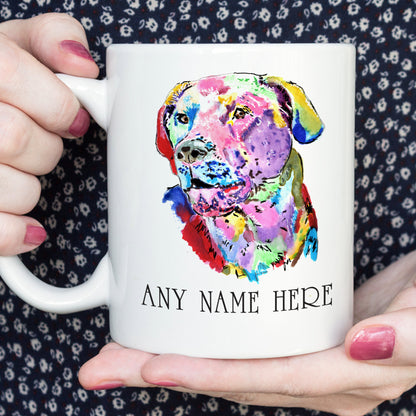 Personalised Labrador Mug - Colourful Labrador Mug for Dog Lover