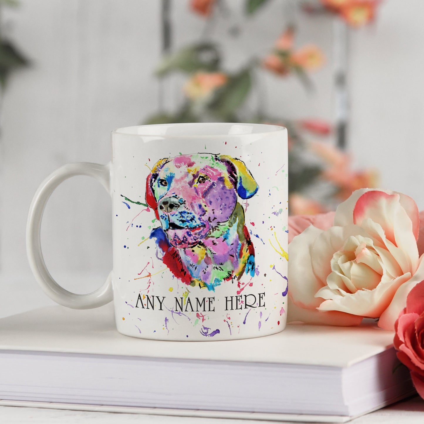 Personalised Labrador Mug - Colourful Labrador Mug for Dog Lover