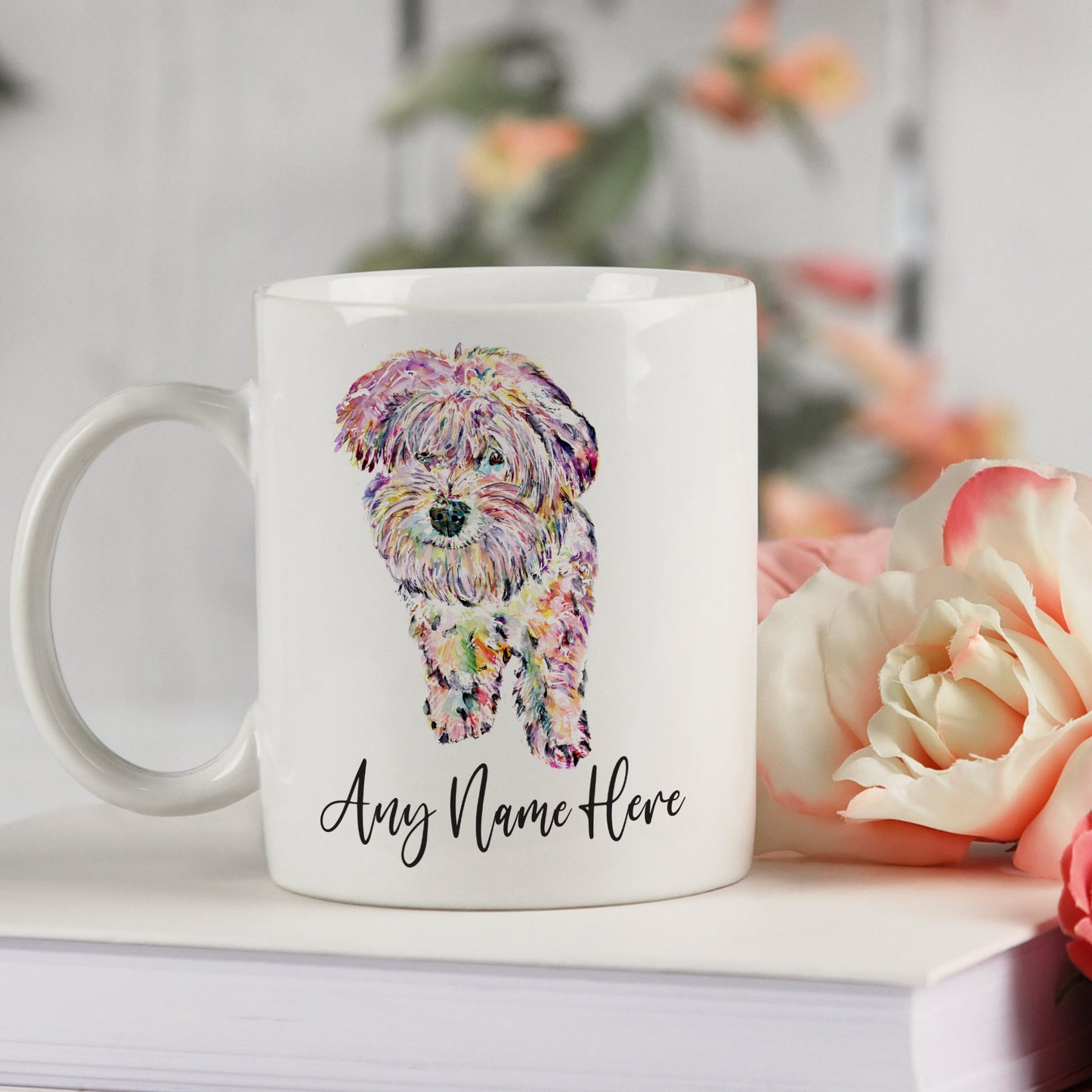 Personalised Maltichon Mug - Maltese Bichon Mug for Dog Lover