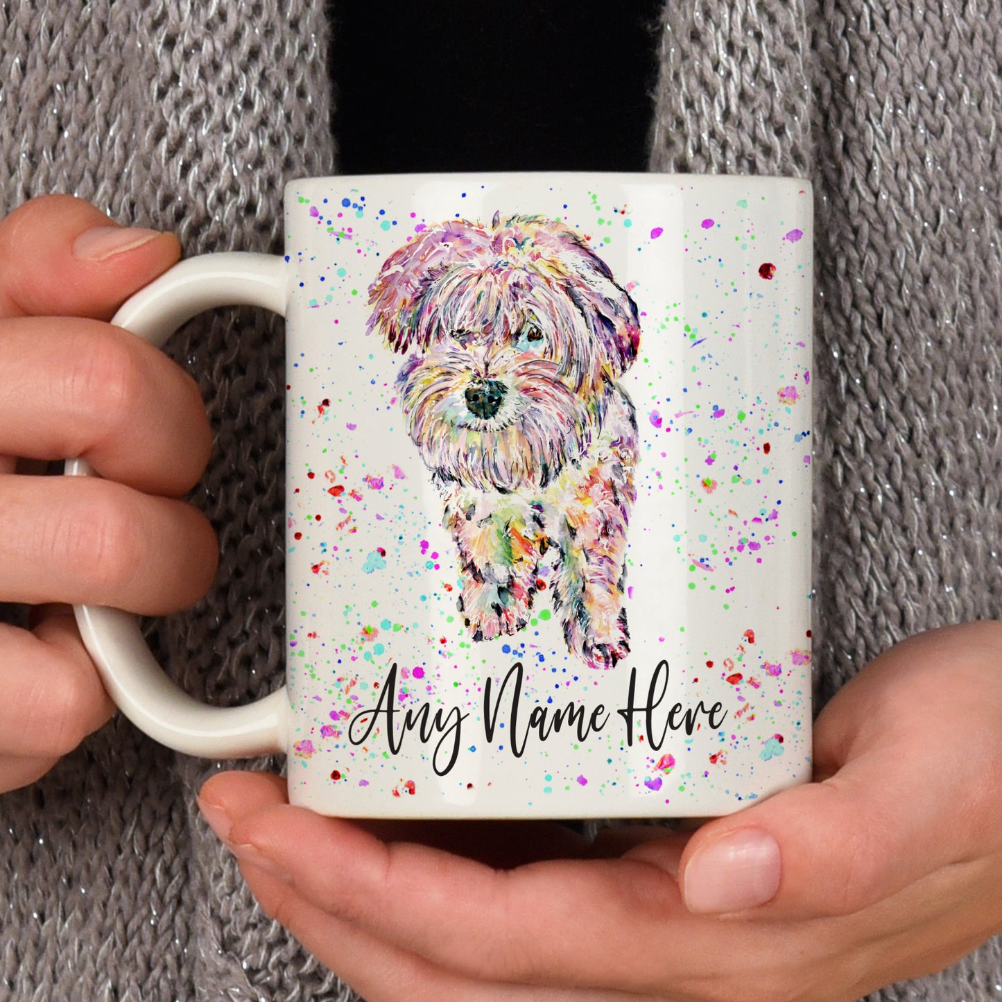 Personalised Maltichon Mug - Maltese Bichon Mug for Dog Lover